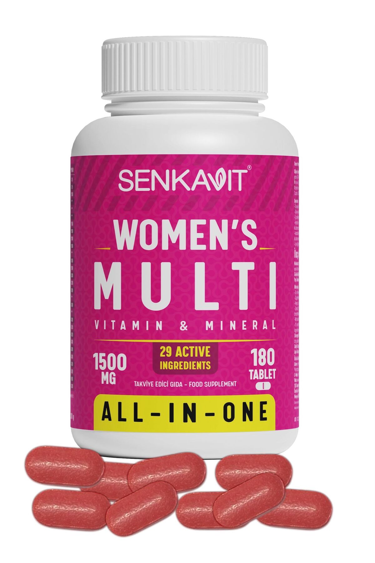 Women's (Kadın) Multivitamin Ve Multimineral İçeren 180 Tablet