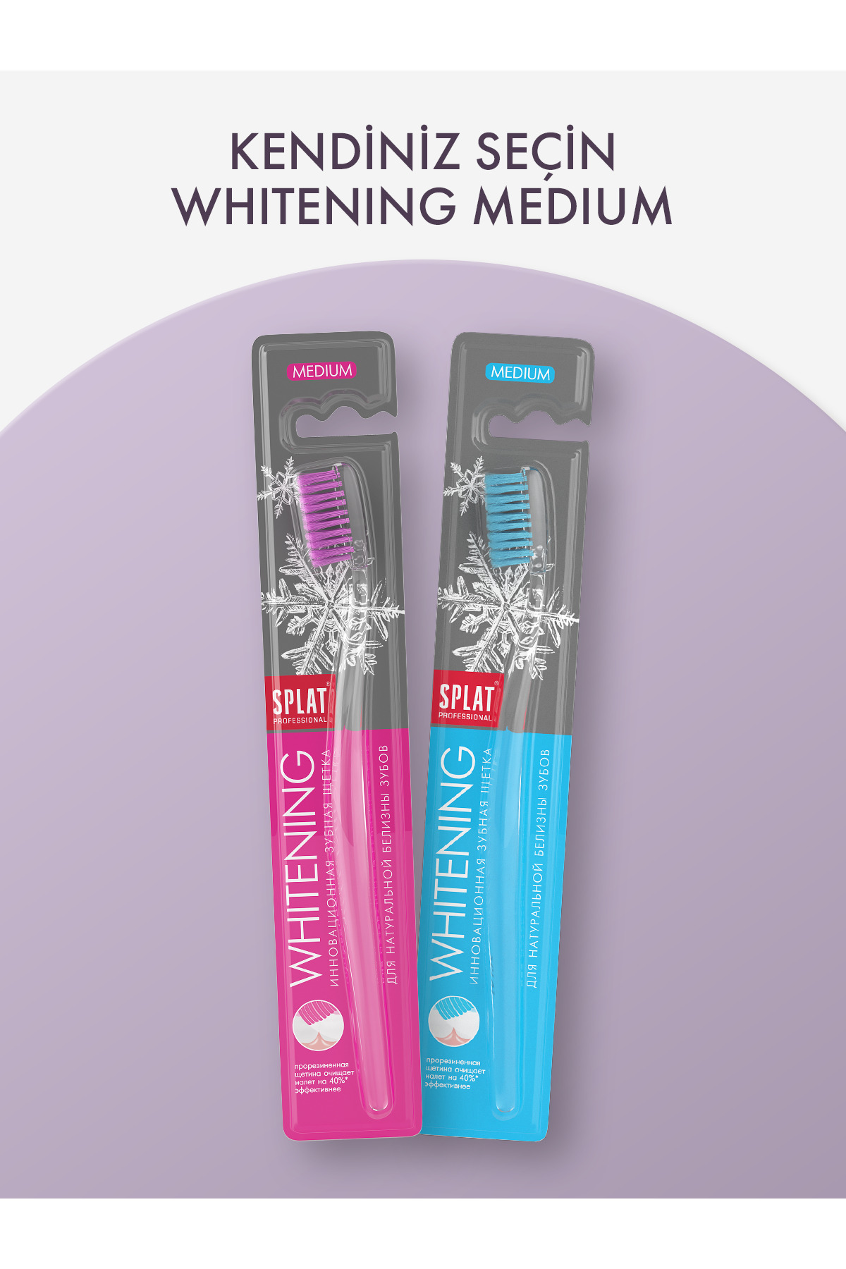 Whitening Doğal Beyazlık İçin Medium Diş Fırçası 2 Adet