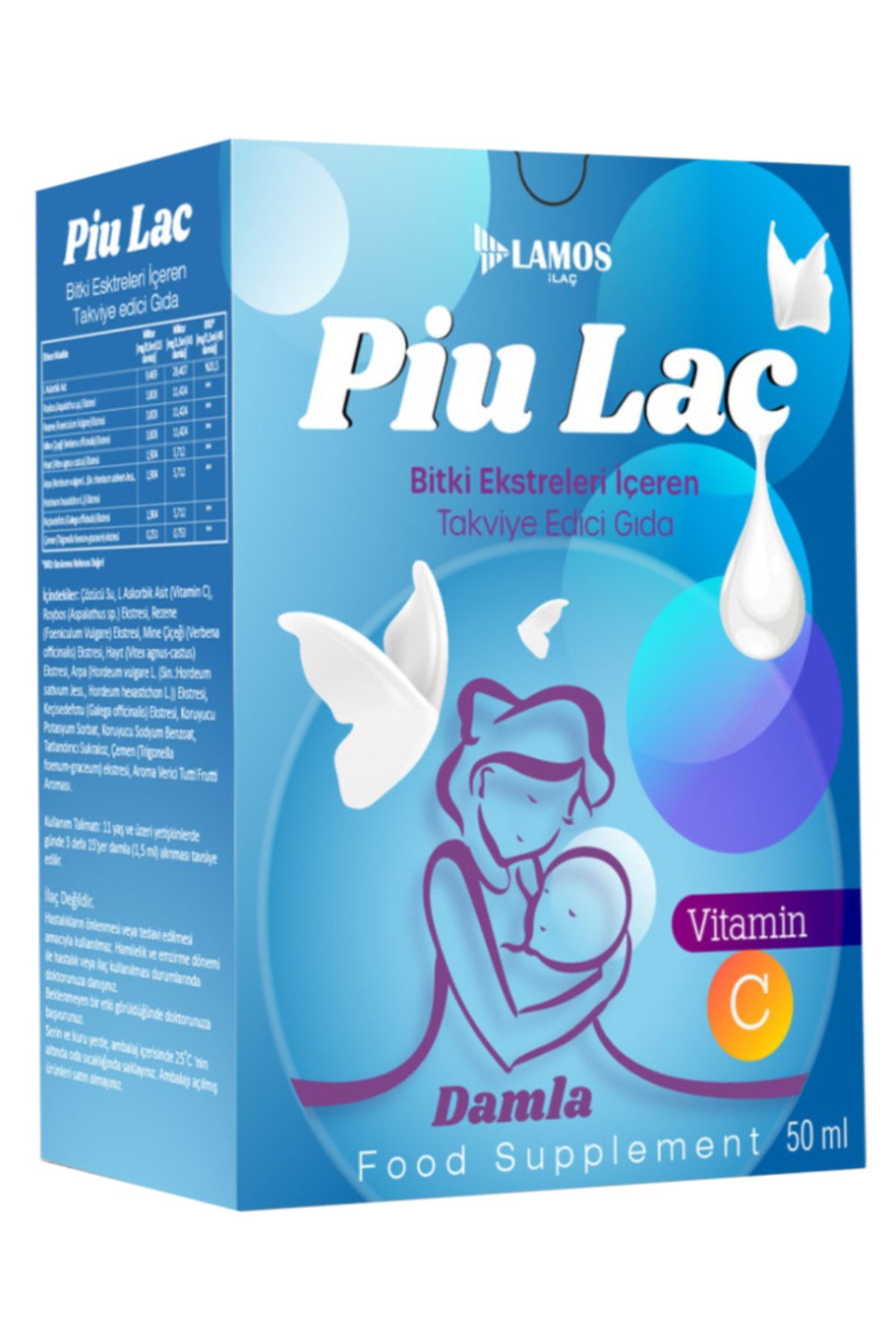 Piu Lac 50 ml Damla Süt Artırıcı