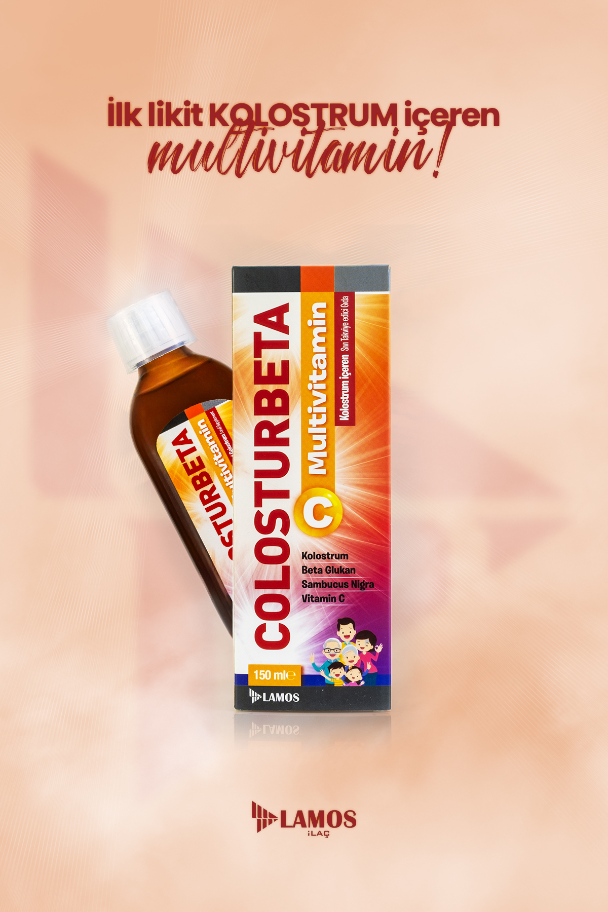 Şurup - Kolostrum İçeren Multivitamin Şurup 150 ml çocuklara özel formül